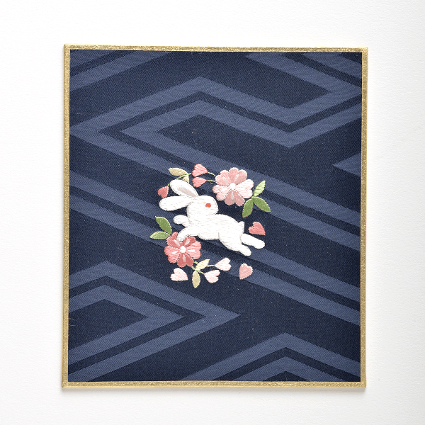 オリジナル刺繍] 額・12ヶ月の花 | 【通販】日本刺繍・京繍の