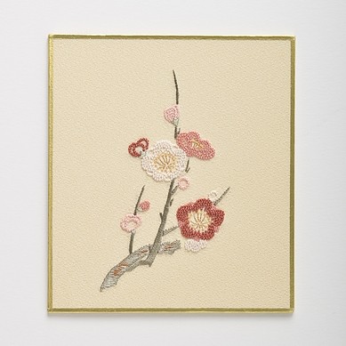 オリジナル刺繍] 額・12ヶ月の花 | 【通販】日本刺繍・京繍の