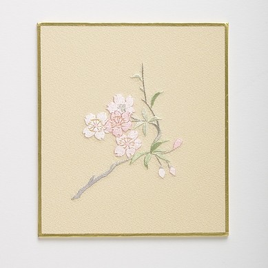 オリジナル刺繍] 額・12ヶ月の花 | 【通販】日本刺繍・京繍の