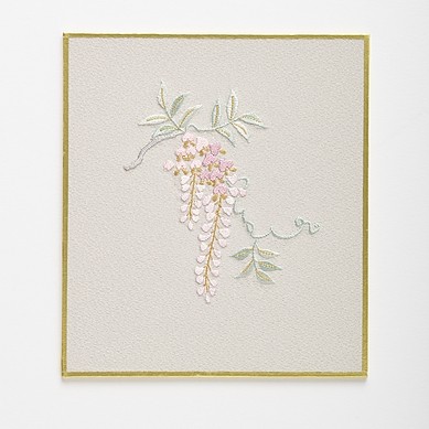 オリジナル刺繍] 額・12ヶ月の花 | 【通販】日本刺繍・京繍の
