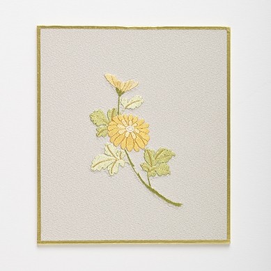 オリジナル刺繍] 額・12ヶ月の花 | 【通販】日本刺繍・京繍の